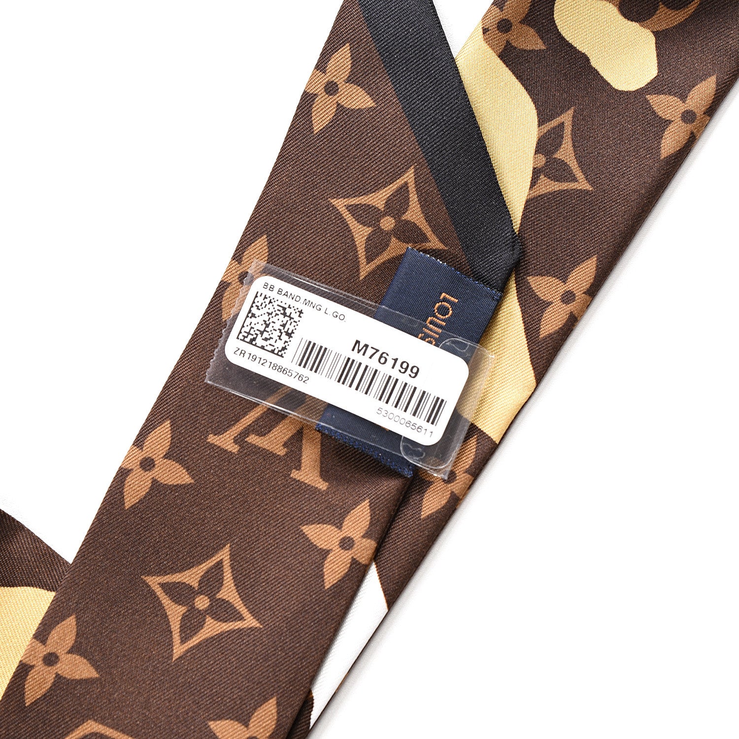 Louis Vuitton X LOL Silk Monogram BB Bandeau Gold Silver 3 of 3