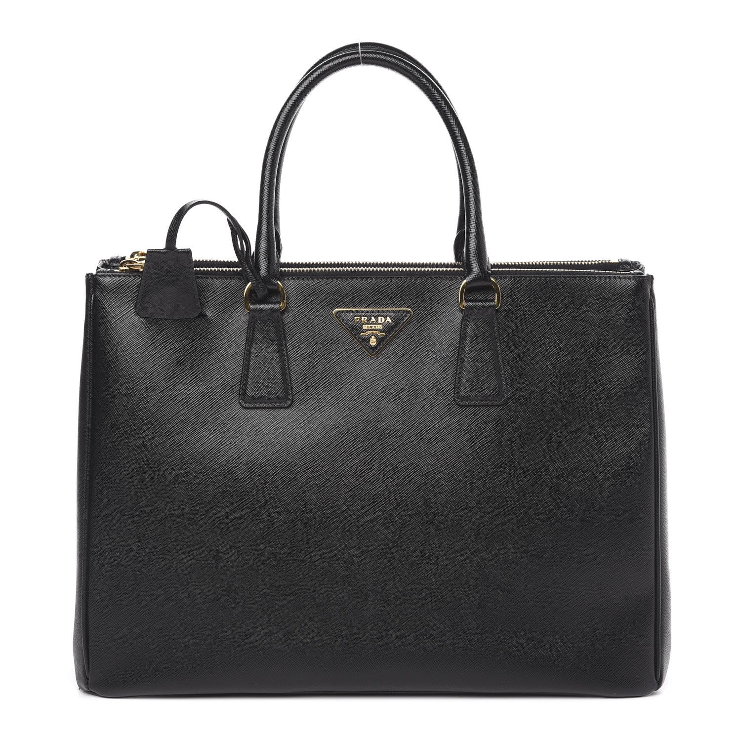 Prada Saffiano Large Galleria Double Zip Tote Black 1 of 15
