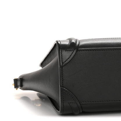Celine Smooth Calfskin Nano Luggage Black 9 of 13