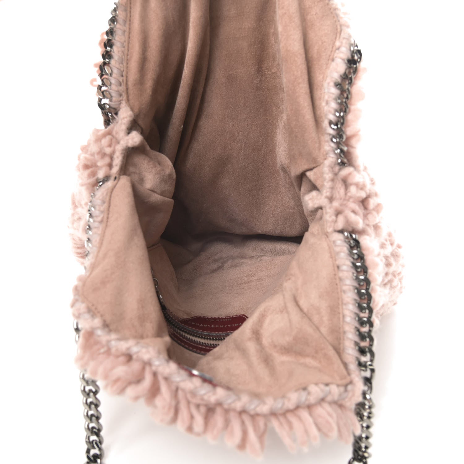 Stella McCartney Wool Fur Small Falabella Tote Pink 5 of 11