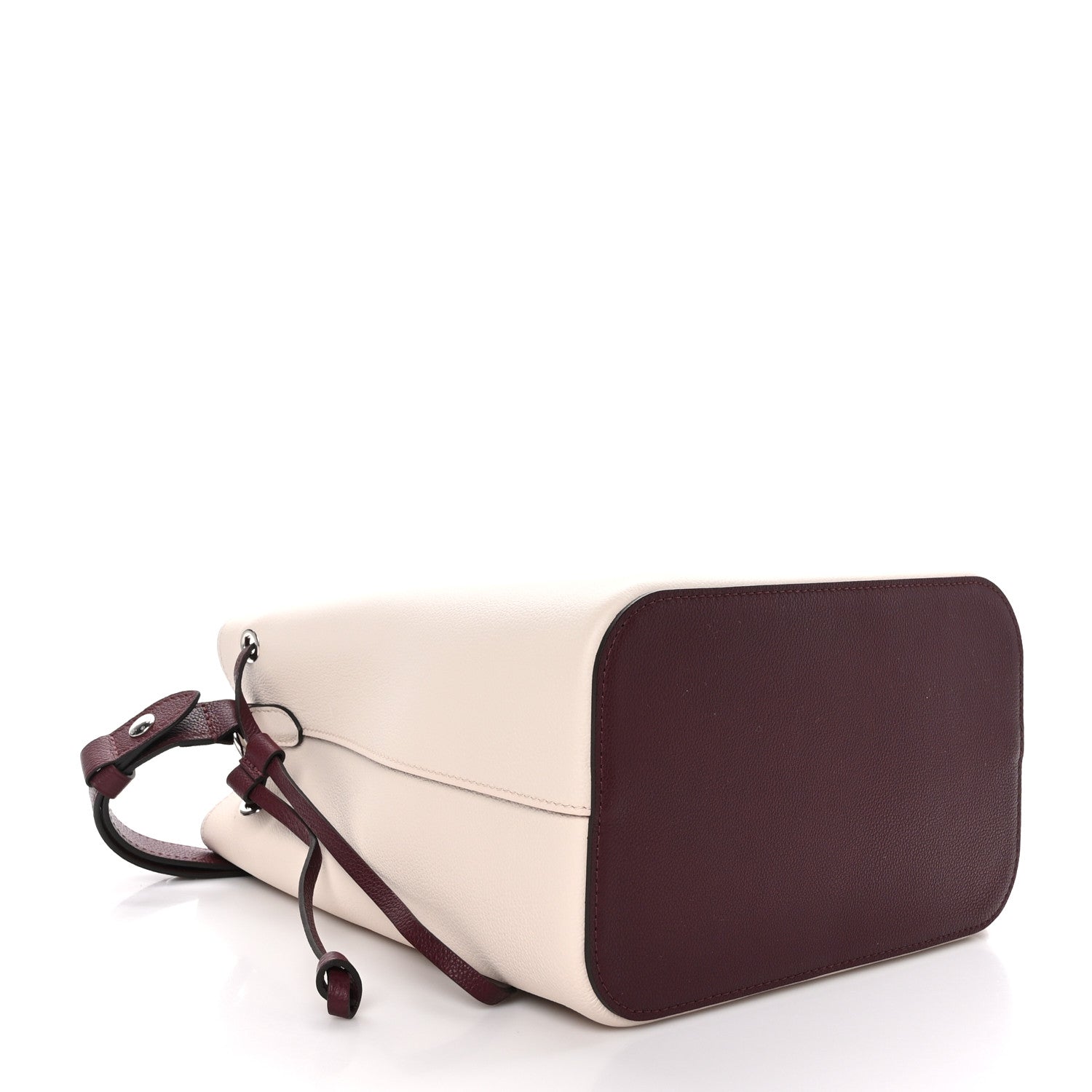 Louis Vuitton Calfskin Lockme Bucket Soie Quartz Calla 4 of 10
