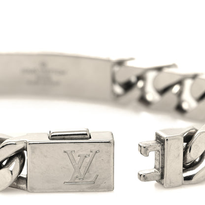Louis Vuitton Zamac Palladium Monogram Chain Bracelet Silver 4 of 6
