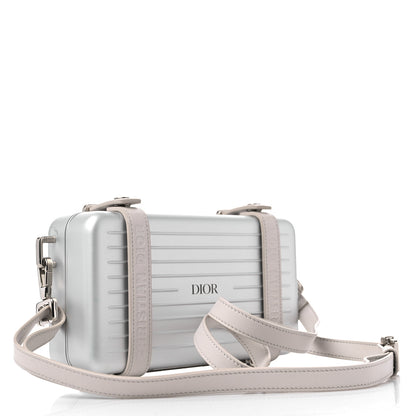 Christian Dior X RIMOWA Aluminum Personal Clutch On Strap Silver 3 of 12