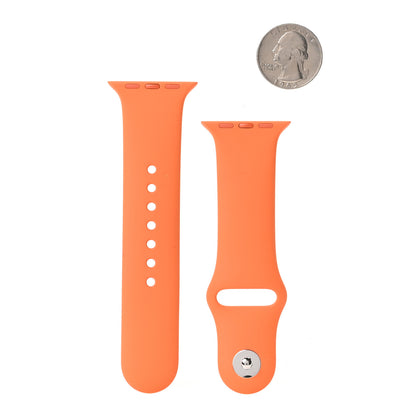 Hermes Silicone 42mm Apple Sports Watch Single Tour Band S/M Orange 2 of 5