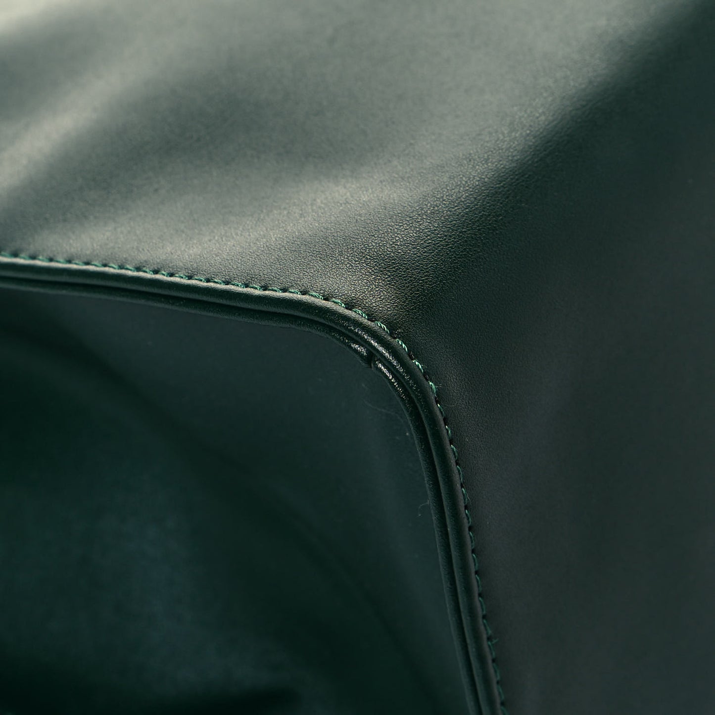 Vegan Leather Medium Shopping Bag Dark Olive