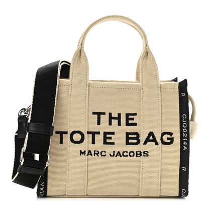 Marc Jacobs Jacquard Small The Traveler Tote Bag Warm Sand 1 of 10