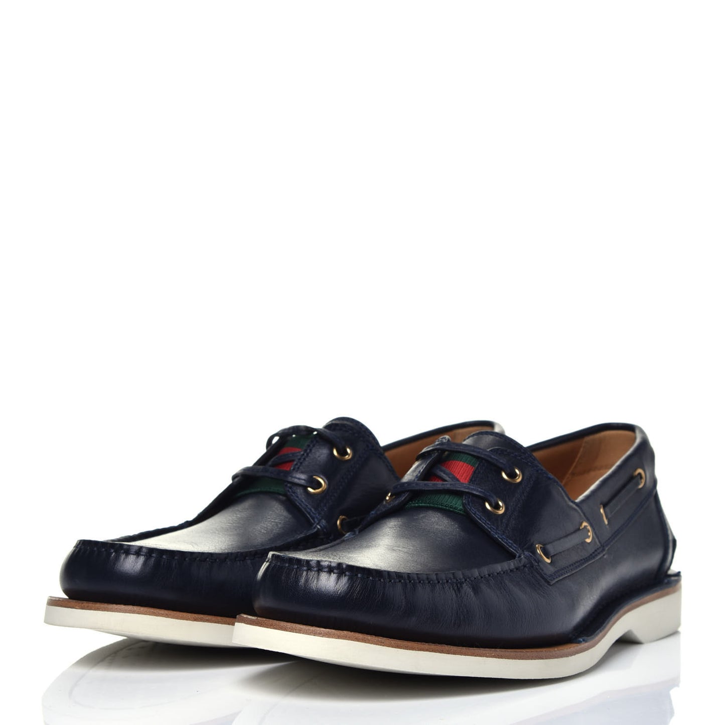 Calfskin Mens Delta Boat Loafer 10 Blue