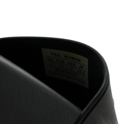 Balenciaga Rubber Logo Pool Slide Sandals 37 Black 16 of 16