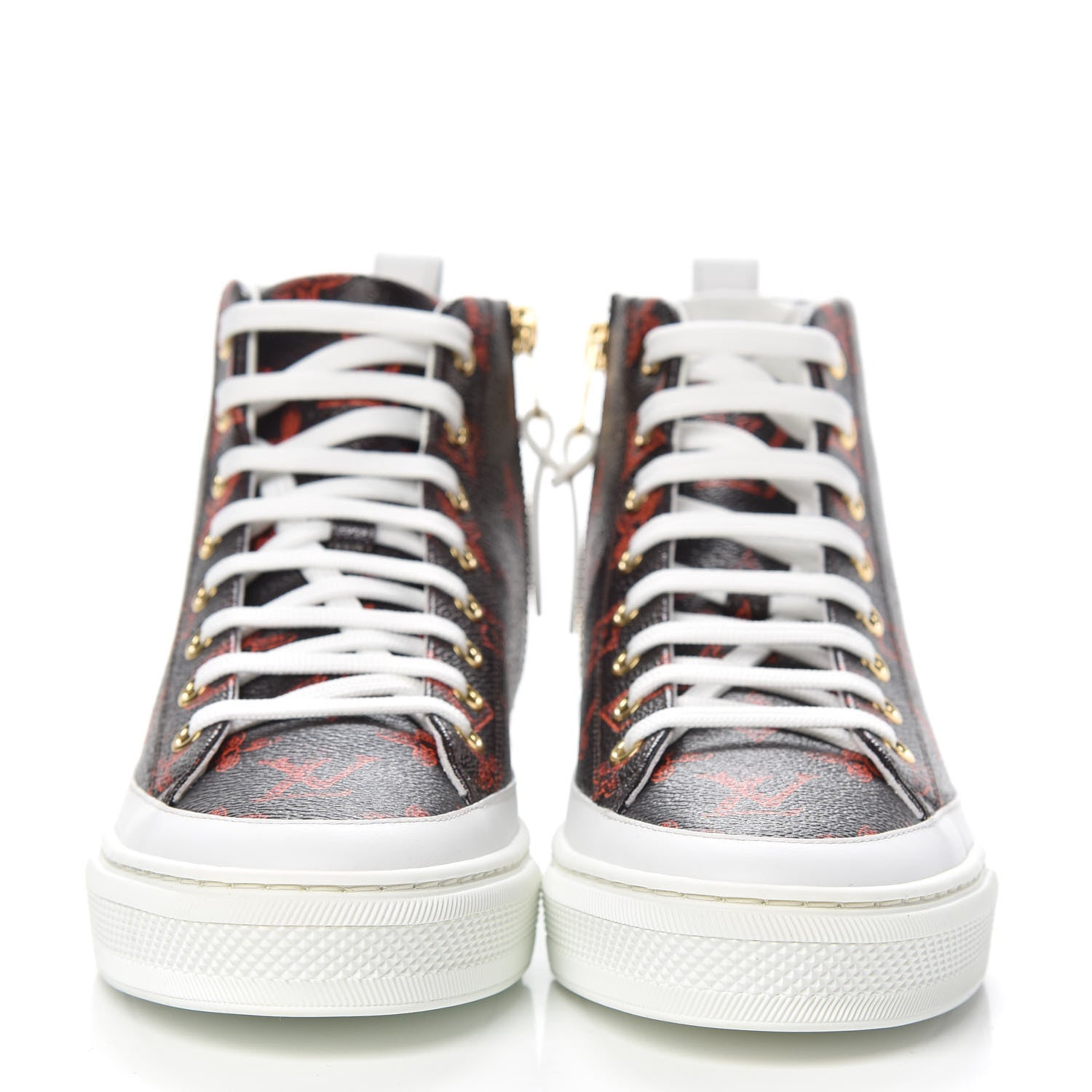 Louis Vuitton Catogram Stellar Sneaker Boots 36 Marron 2 of 8