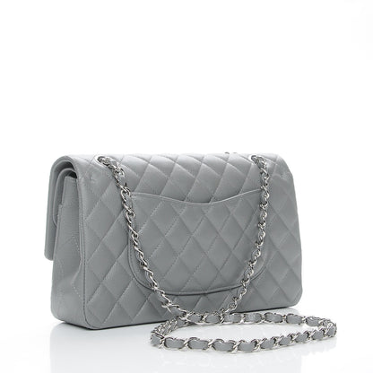 Chanel Caviar Quilted Medium Double Flap Grey 3 of 8