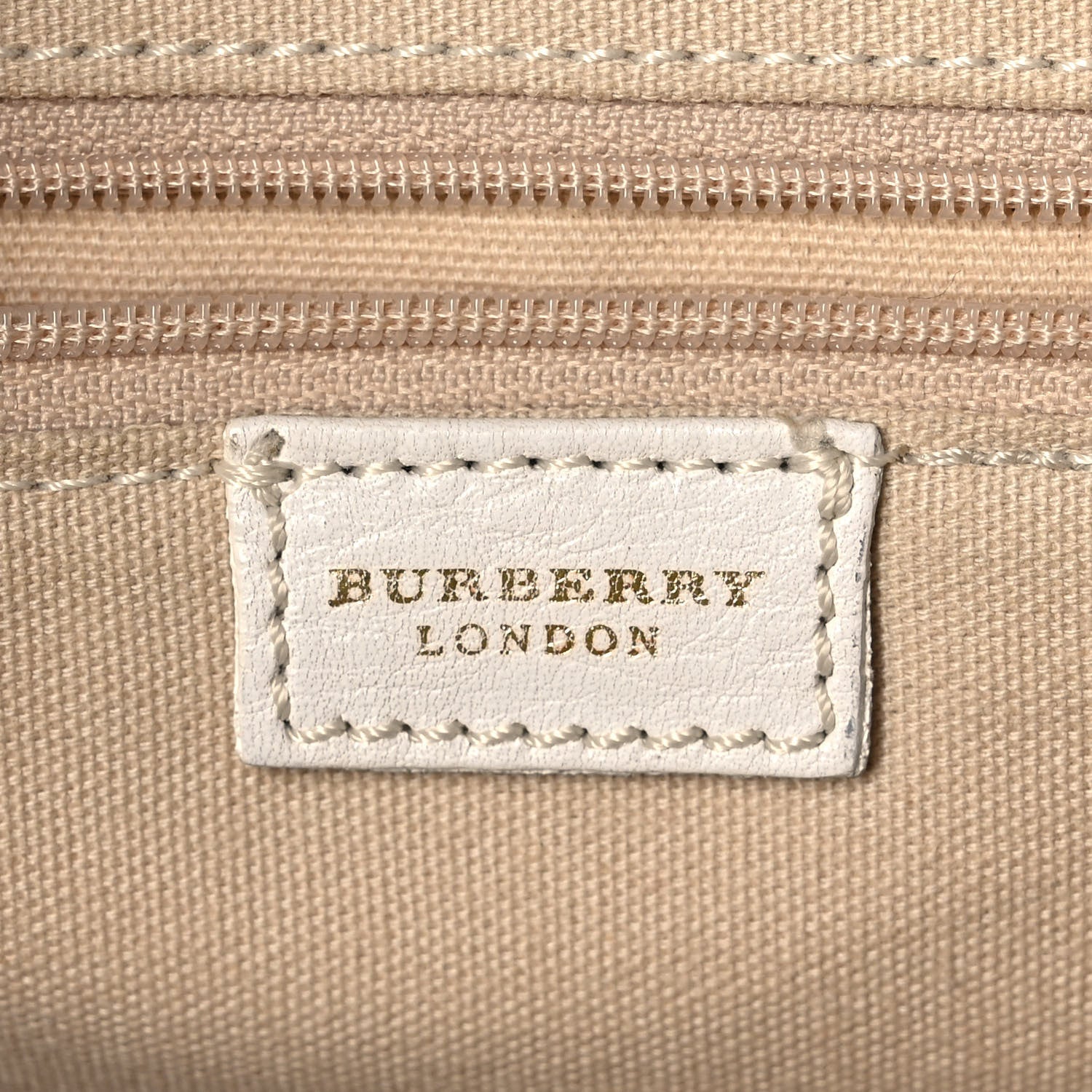 Burberry Calfskin Nova Check Shoulder Bag White 5 of 11