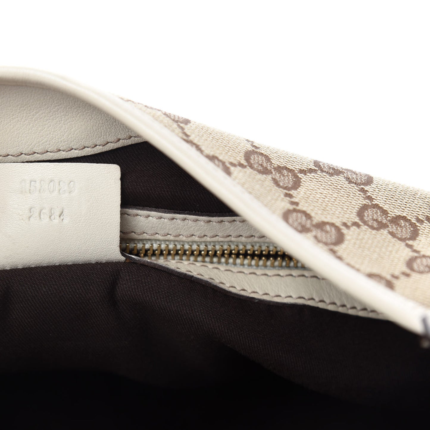 Monogram Web Jackie O Bouvier Hobo White