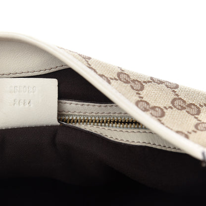 Gucci Monogram Web Jackie O Bouvier Hobo White 10 of 11