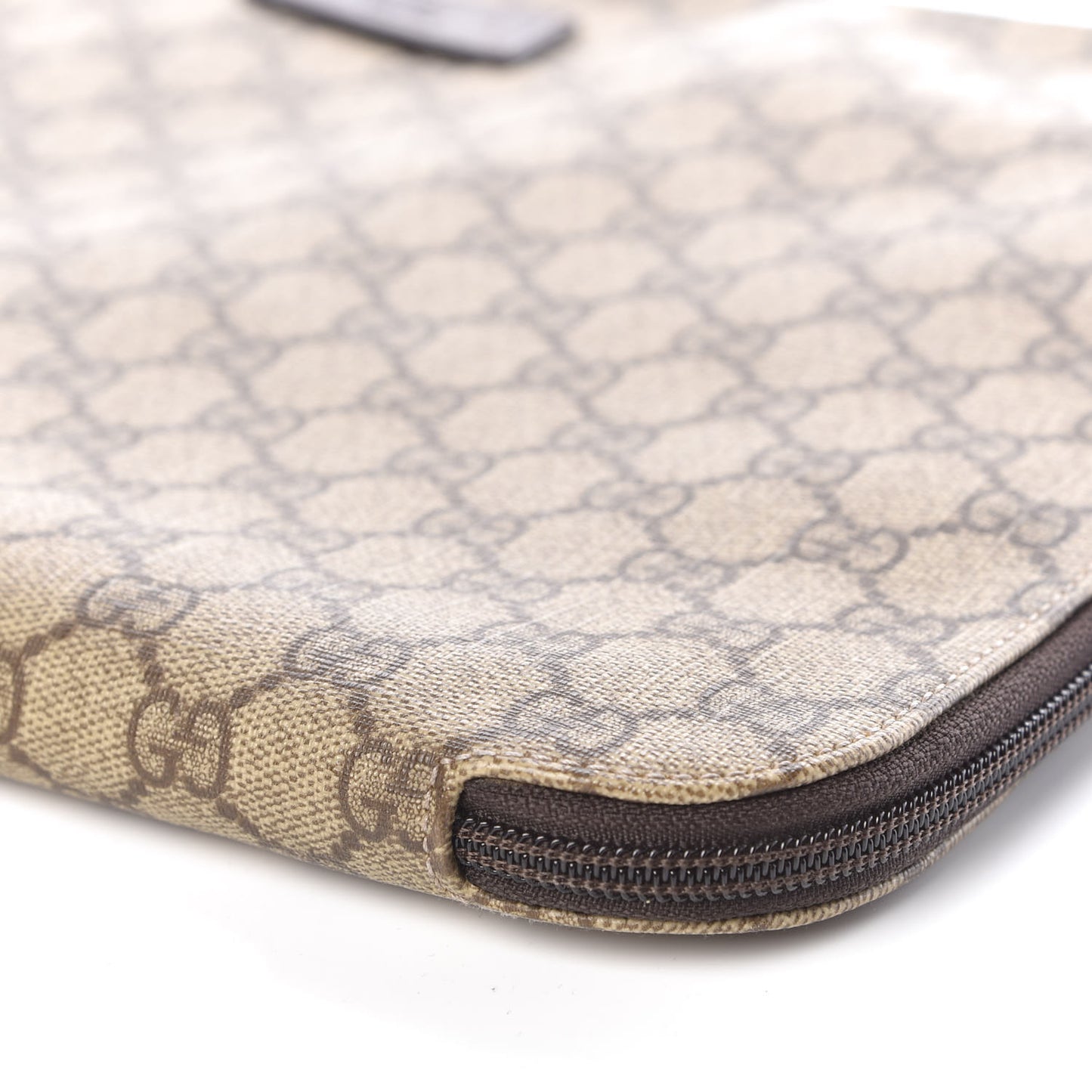 GG Plus Monogram Portfolio Brown