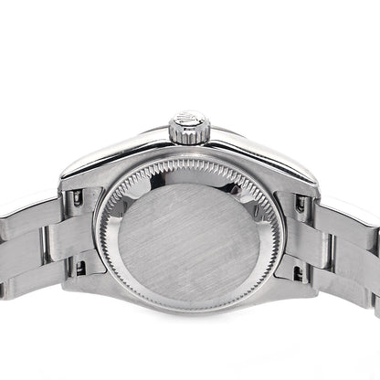 Rolex Stainless Steel 18K White Gold 26mm Oyster Perpetual Datejust Watch Pink Roman 179174 4 of 6