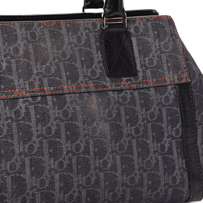 Christian Dior Denim Monogram Flight Tote Blue 13 of 14