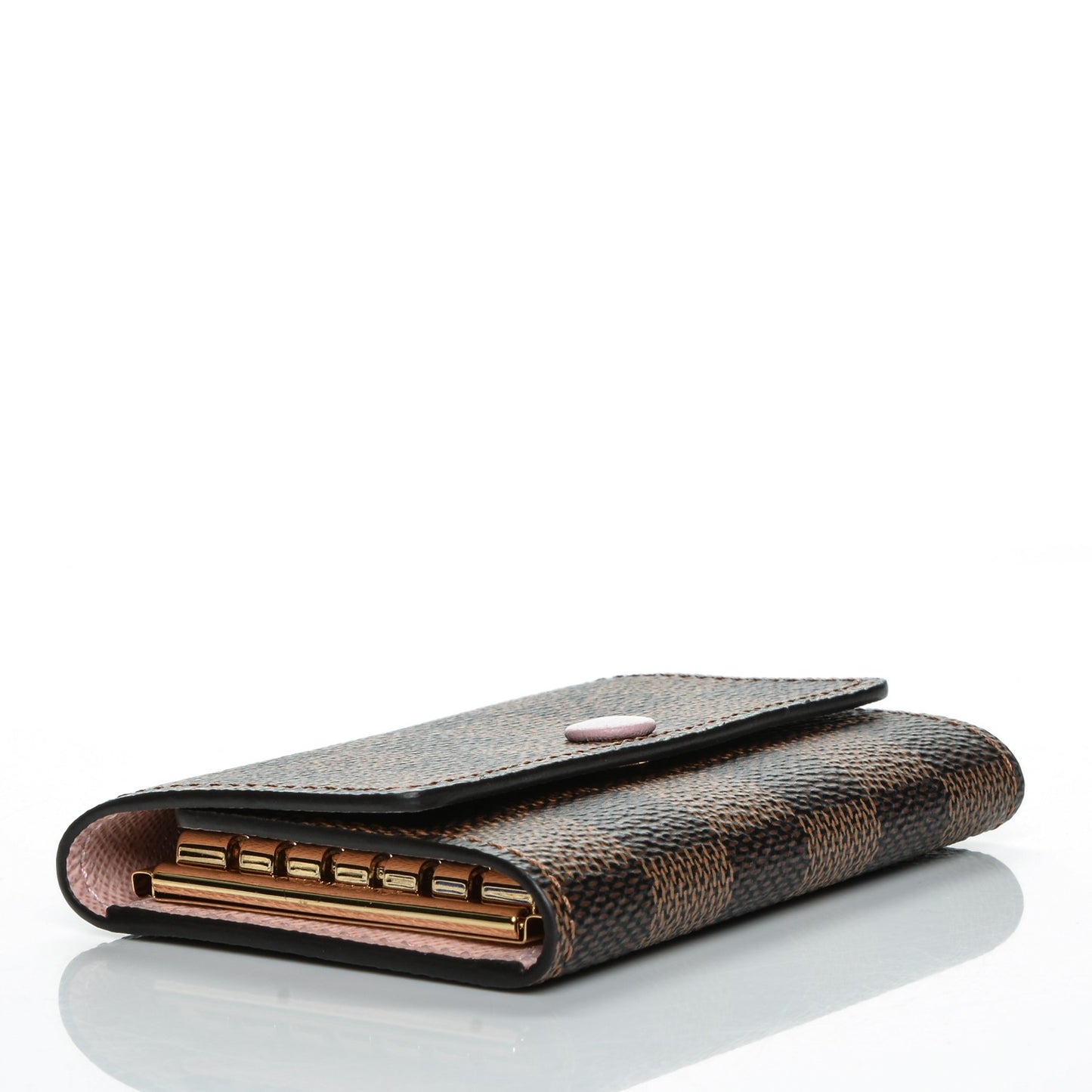 Damier Ebene Multicles 6 Key Holder Rose Ballerine