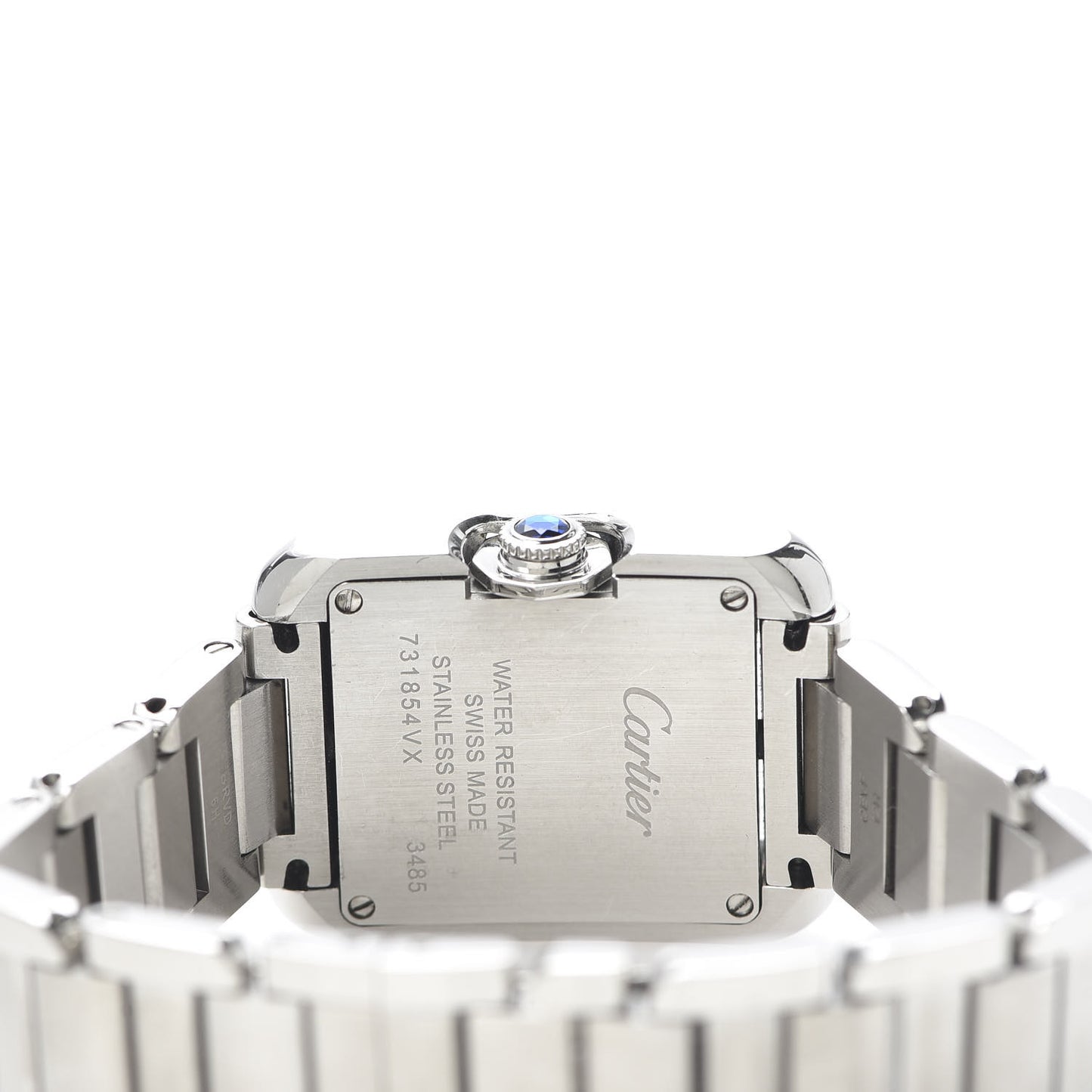 Stainless Steel 23mm Tank Anglaise Quartz Watch