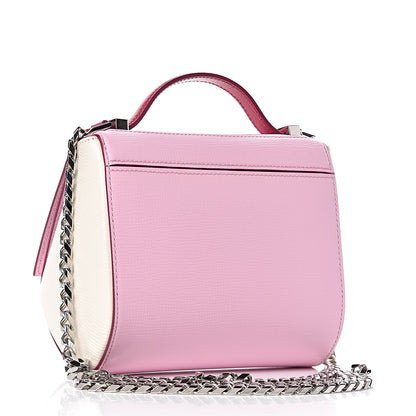 Givenchy Textured Calfskin Mini Pandora Box Chain Crossbody Bag Bright Pink 3 of 9