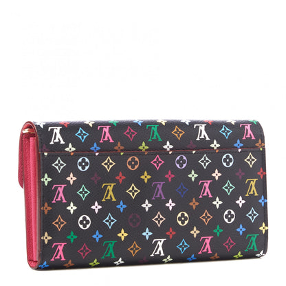 Louis Vuitton Monogram Multicolor Sarah Wallet NM Black Grenade 2 of 9