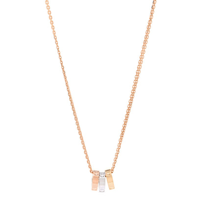 Louis Vuitton 18K Yellow White Pink Gold Empreinte Pendant Necklace 1 of 5