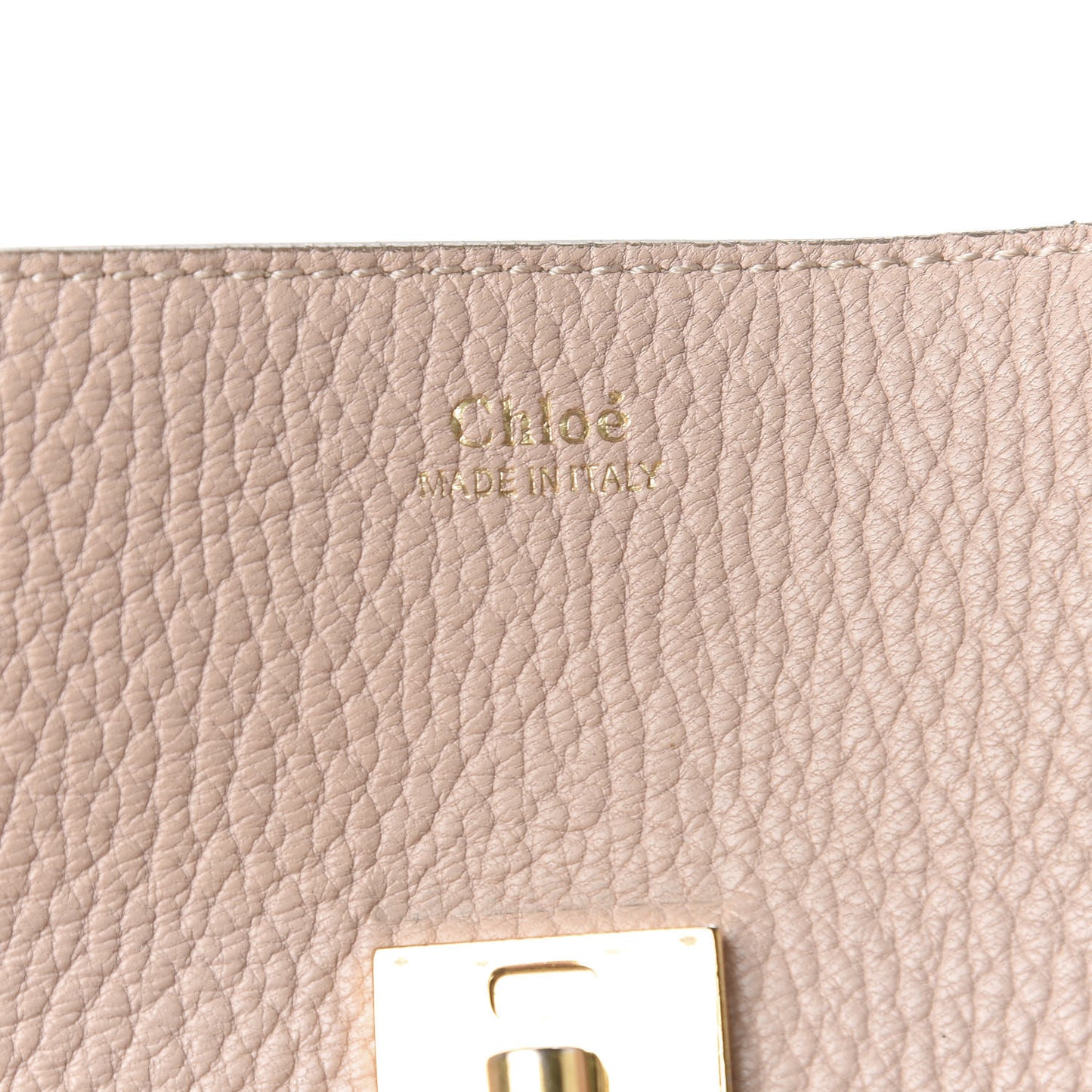 Grained Lambskin Mini Drew Shoulder Bag Cement Pink