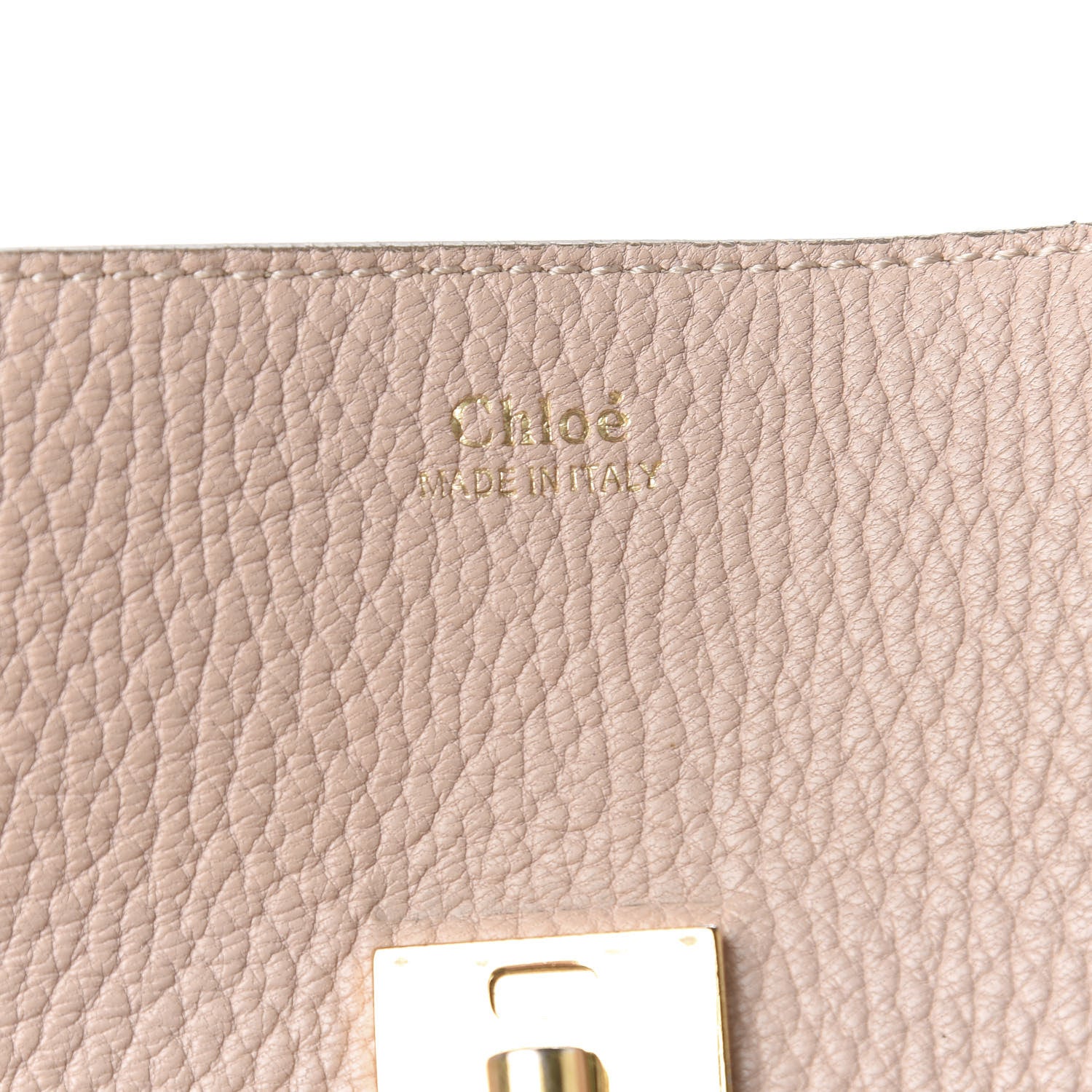 Chloe Grained Lambskin Mini Drew Shoulder Bag Cement Pink 6 of 13