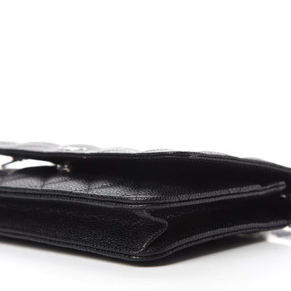 Chanel Caviar Quilted Wallet On Chain WOC Black 7 of 12
