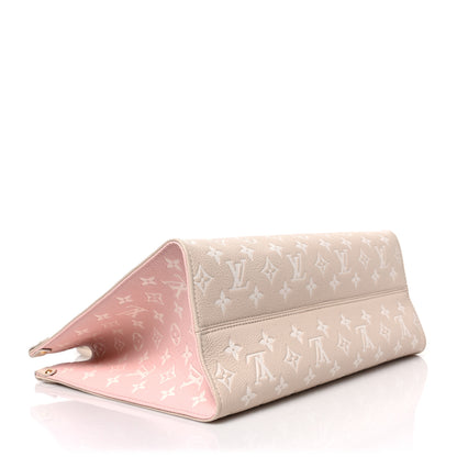 Louis Vuitton Empreinte Monogram Spring In The City Onthego MM Beige Pink Yellow 4 of 8