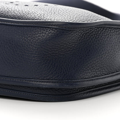Hermes Taurillon Clemence Evelyne III PM Bleu Nuit 10 of 13