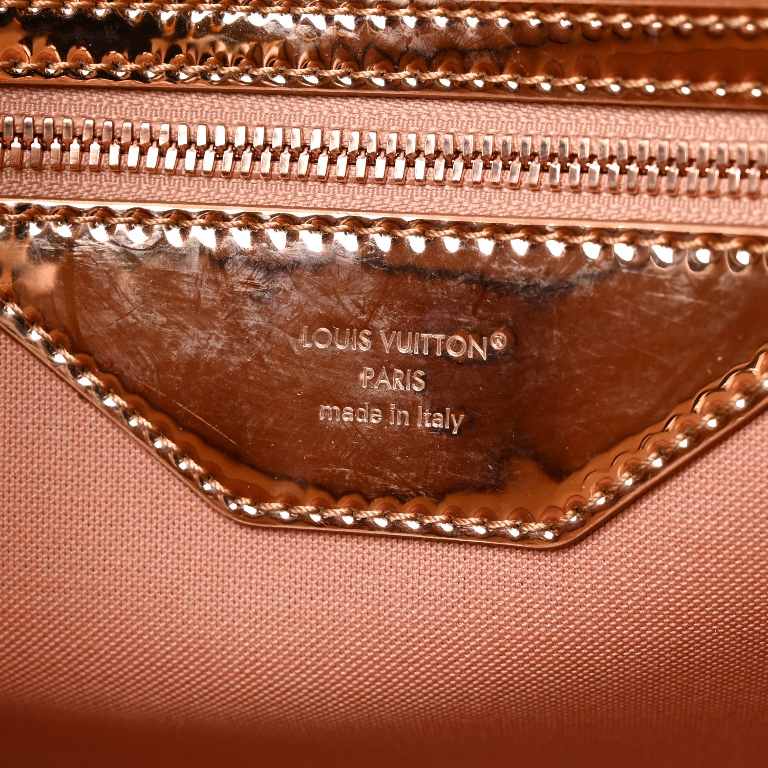 Louis Vuitton Monogram Mirror Shopper Tote MM Copper 6 of 9