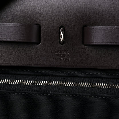 Hermes Toile Vache Hunter Herbag Zip 31 PM Black Ebene 7 of 13
