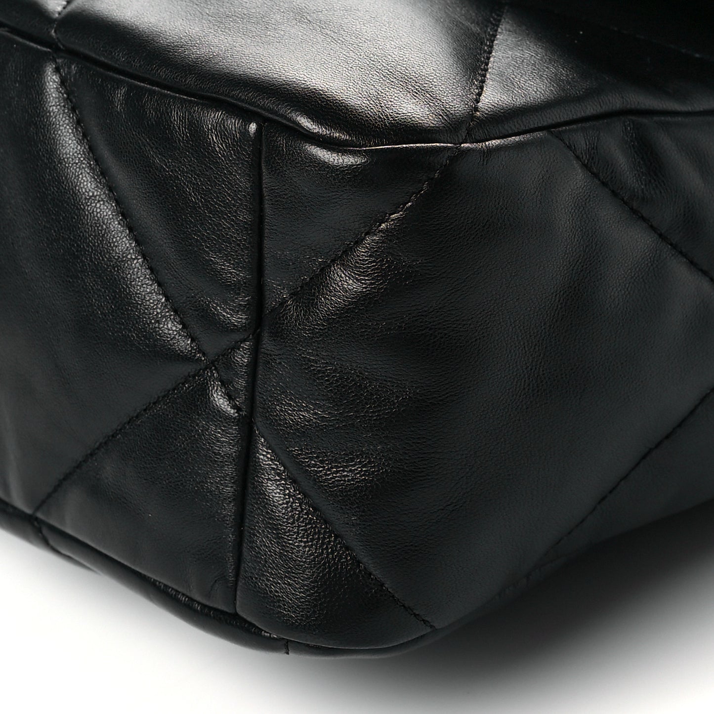 Lambskin Quilted Large Chanel 19 Flap Black