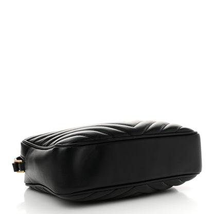 Saint Laurent Calfskin Matelasse Monogram Lou Camera Bag Black 4 of 18