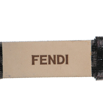 Fendi Stainless Steel Calfskin Diamond 29mm Chameleon Graffiti Quartz Watch Black 6 of 10