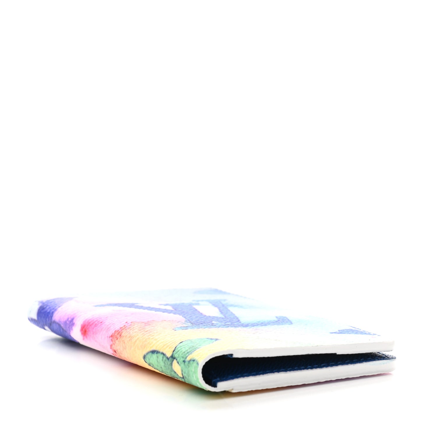 Monogram Watercolor Pocket Organizer NM Multicolor