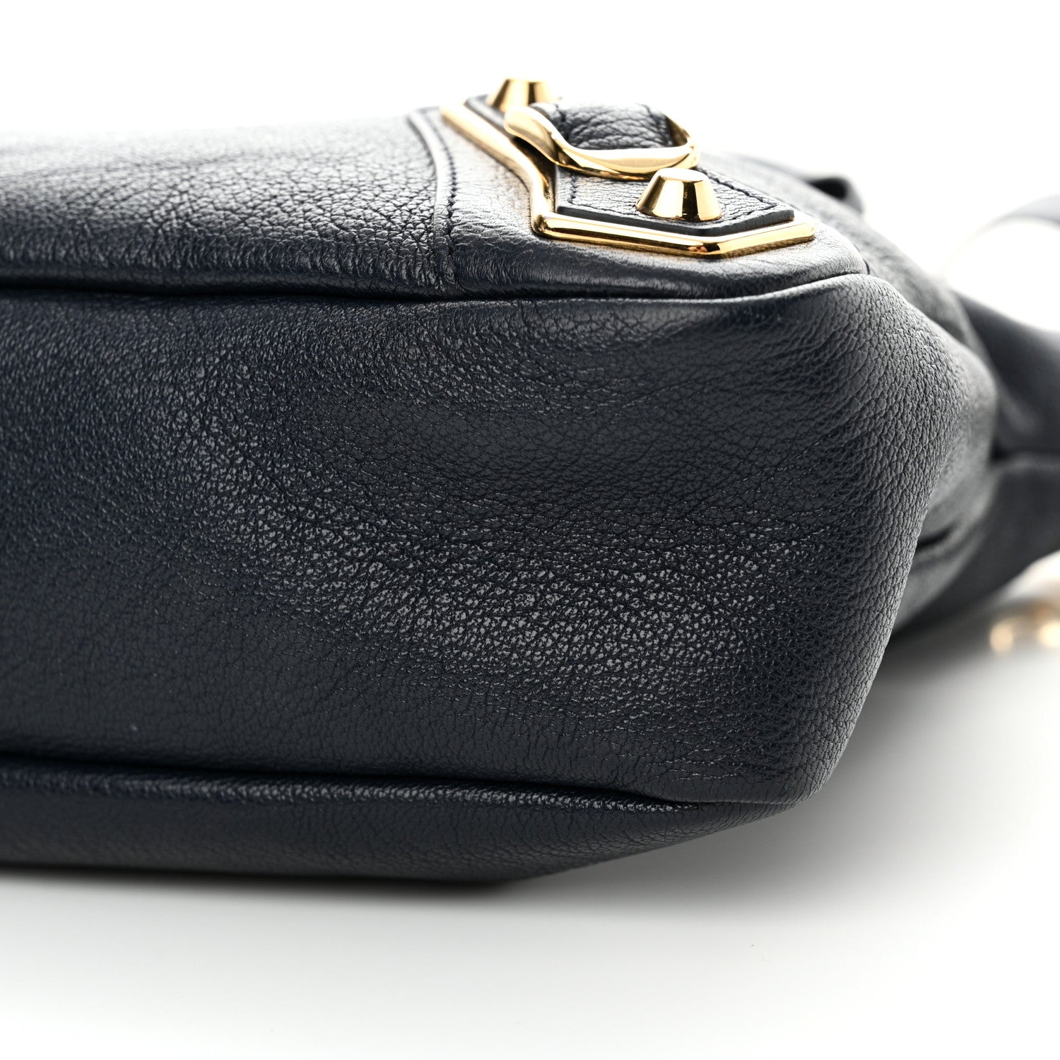 Balenciaga Chevre Gold Metallic Edge Hardware Town Bleu Nuit Dark Sea 11 of 14
