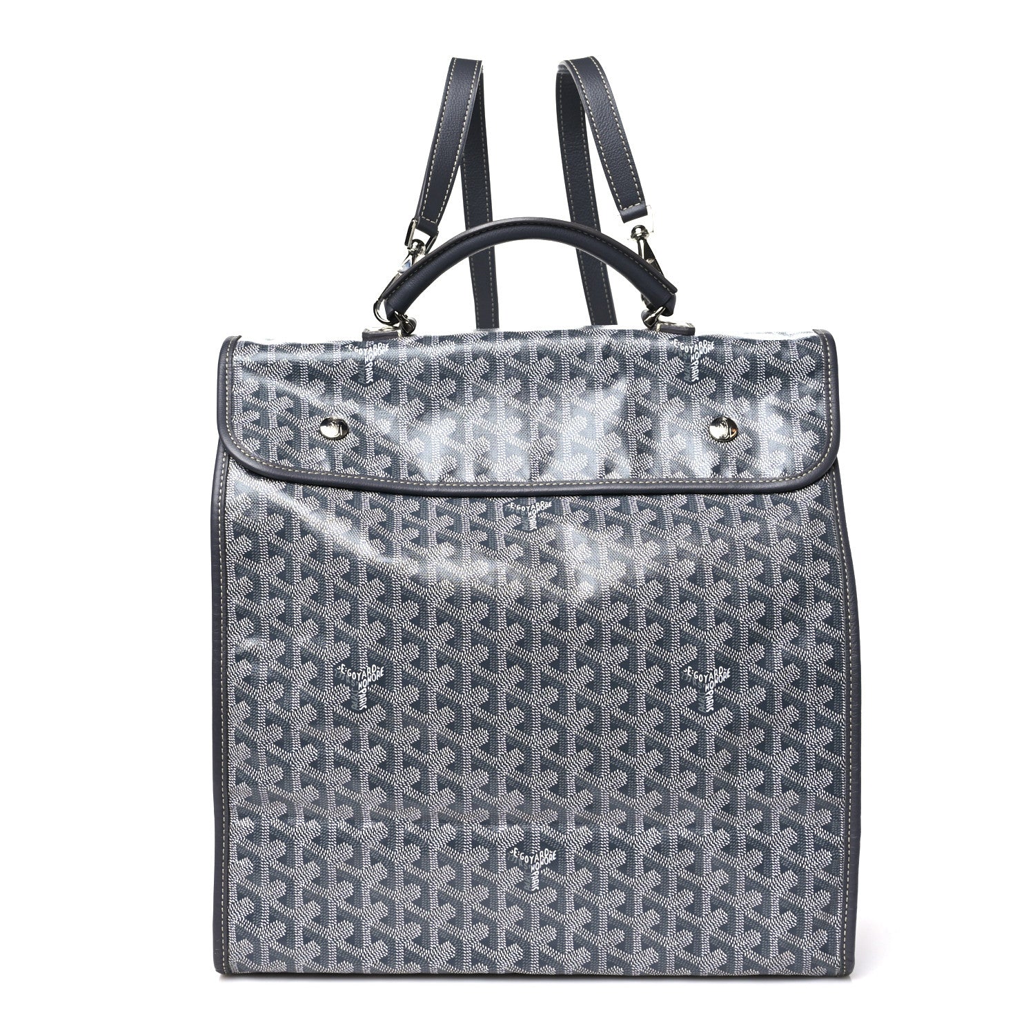 Goyard Goyardine Saint Leger Soft Briefcase Backpack Grey 1 of 9