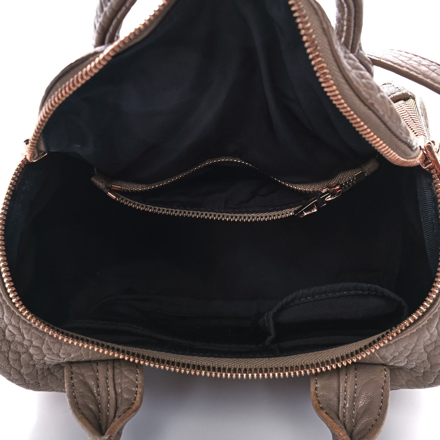 Alexander Wang Pebbled Lambskin Rockie Latte Rose Gold Hardware 5 of 10