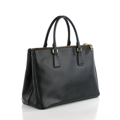 Prada Saffiano Medium Galleria Double Zip Tote Black 3 of 9