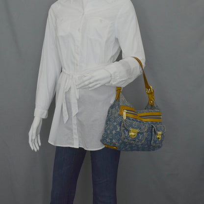 Louis Vuitton Monogram Denim Baggy PM Blue 2 of 11