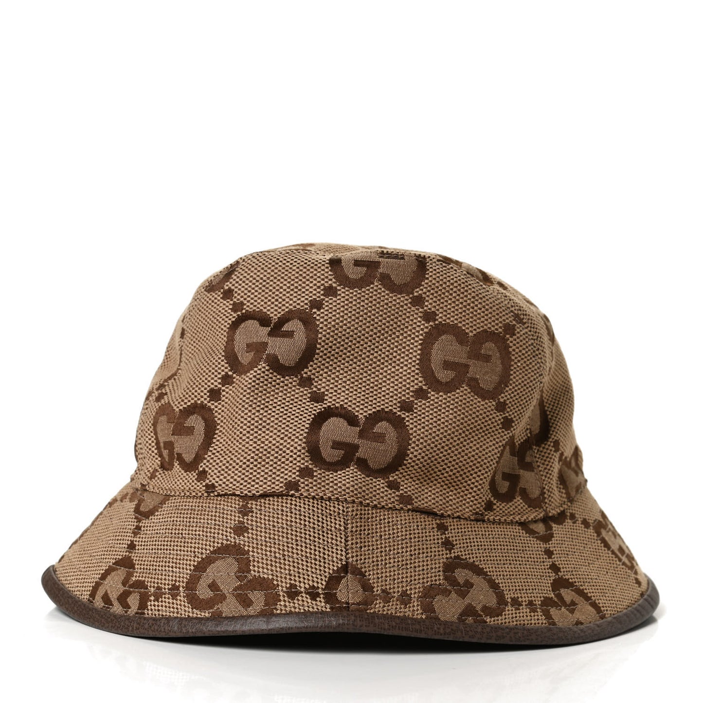Monogram Jumbo GG Bucket Hat L Camel Ebony New Acero