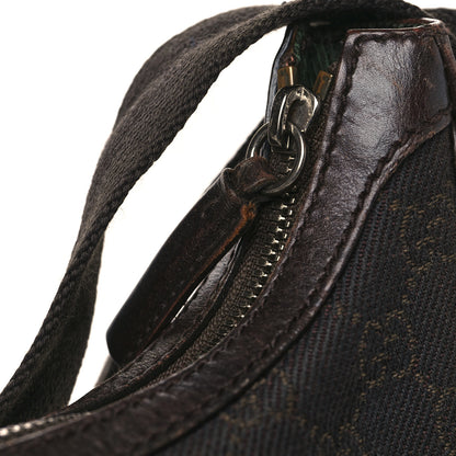 Gucci Denim Monogram Shoulder Bag Brown 12 of 12