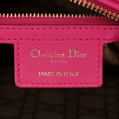 Christian Dior Lambskin Cannage Large Lady Dior Fuchsia 6 of 10