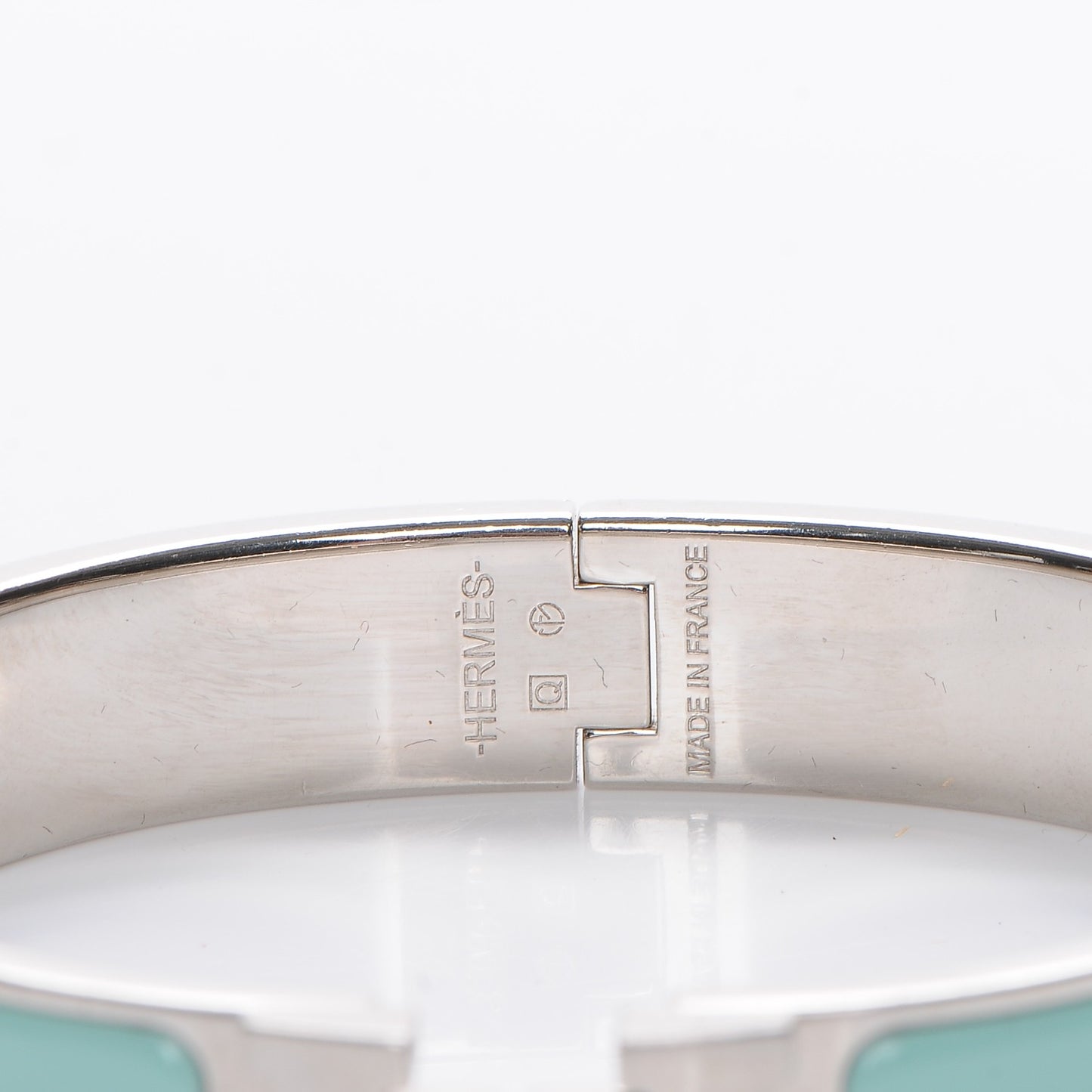 Enamel Narrow Clic Clac H Bracelet PM Lagoon