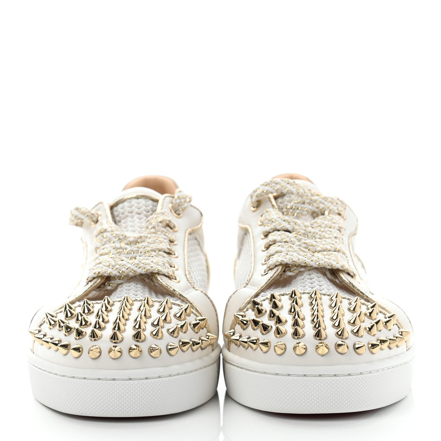 Nappa Spikes Womens Vieira Flat Sneakers 39.5 Gold