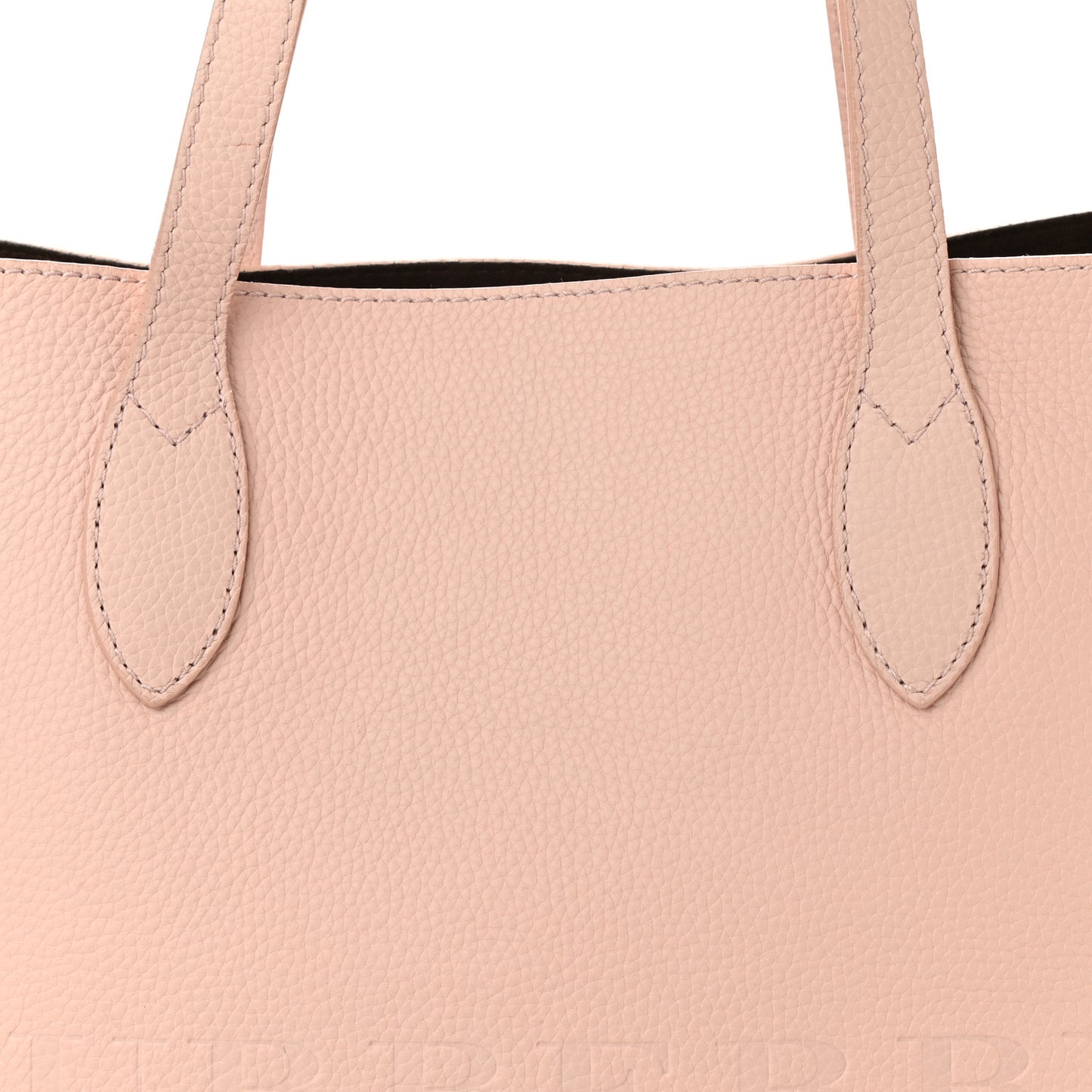 Grainy Calfskin Remington Tote Pale Ash Rose