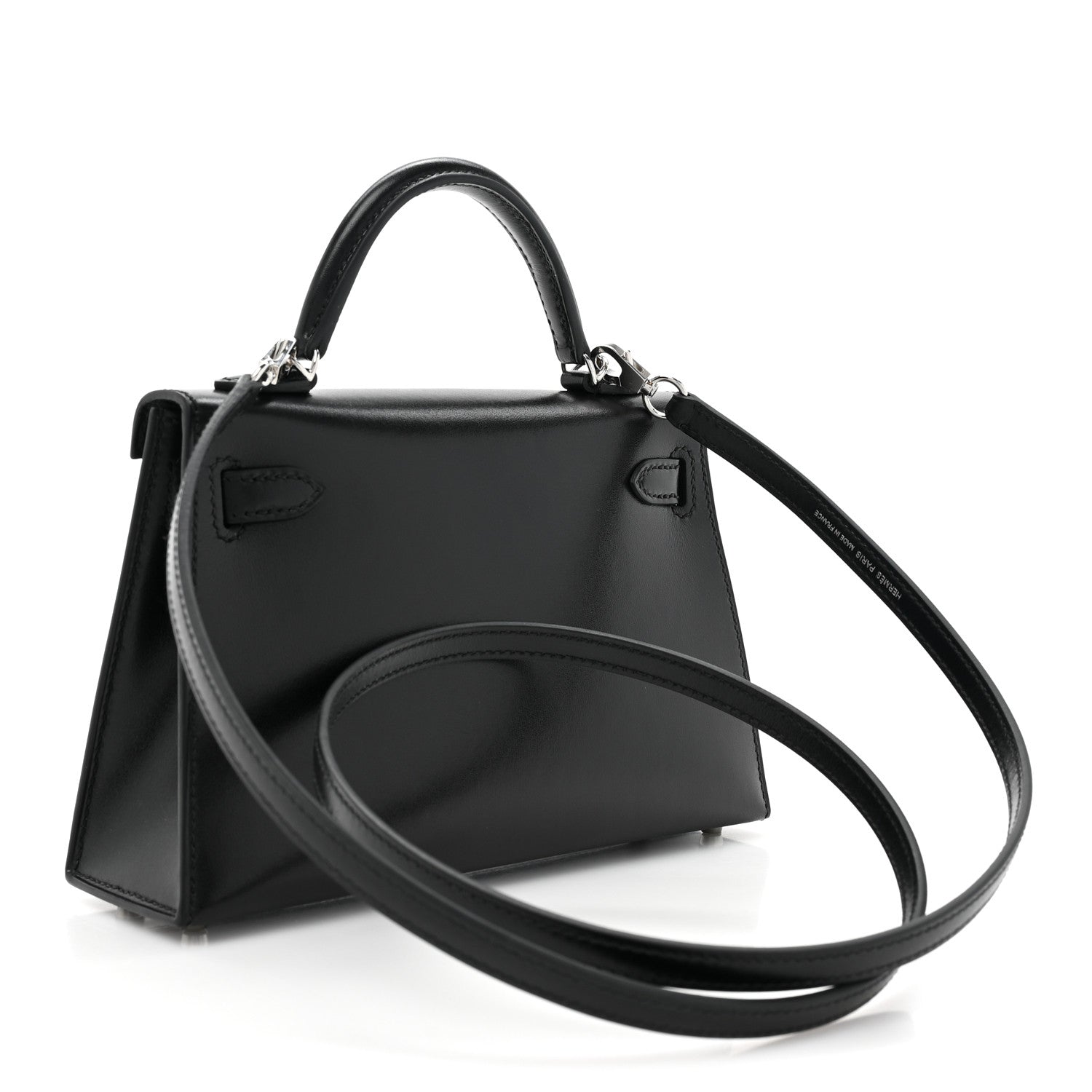 Hermes Box Studded Clouté Mini Kelly Sellier 20 Black 3 of 9