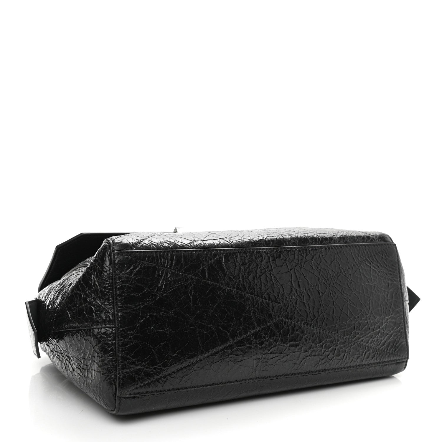 Givenchy Creased Patent Calfskin Medium ID Flap Black 4 of 9