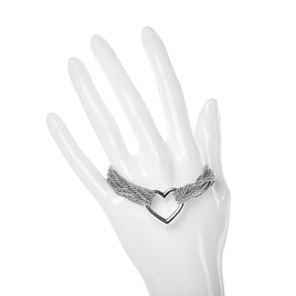 Tiffany Sterling Silver Heart Mesh Bracelet 2 of 4